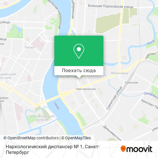 Карта Наркологический диспансер № 1