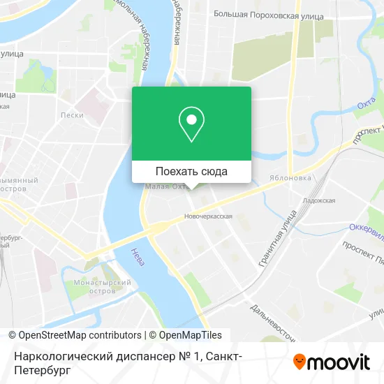Карта Наркологический диспансер № 1
