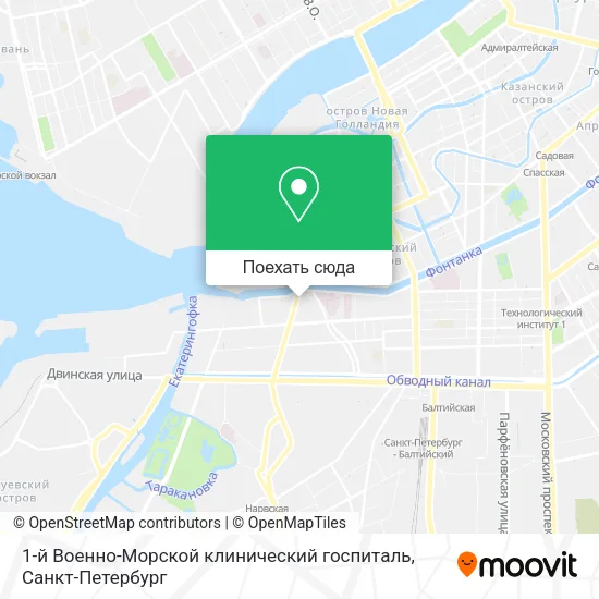 Карта 1-й Военно-Морской клинический госпиталь