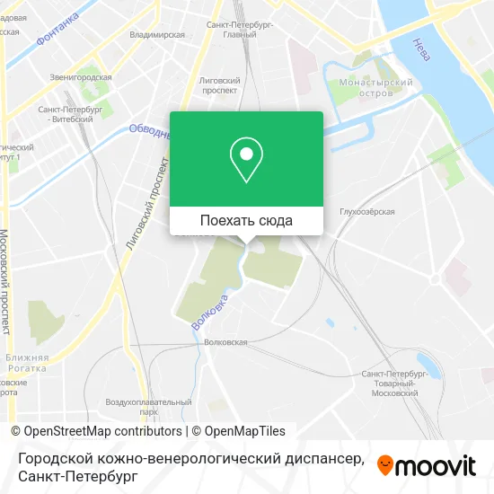 Карта Городской кожно-венерологический диспансер