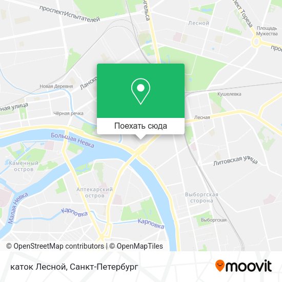 Карта каток  Лесной