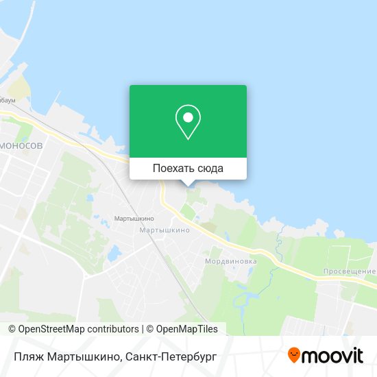 Карта Пляж Мартышкино