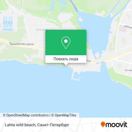 Карта Lahta wild beach