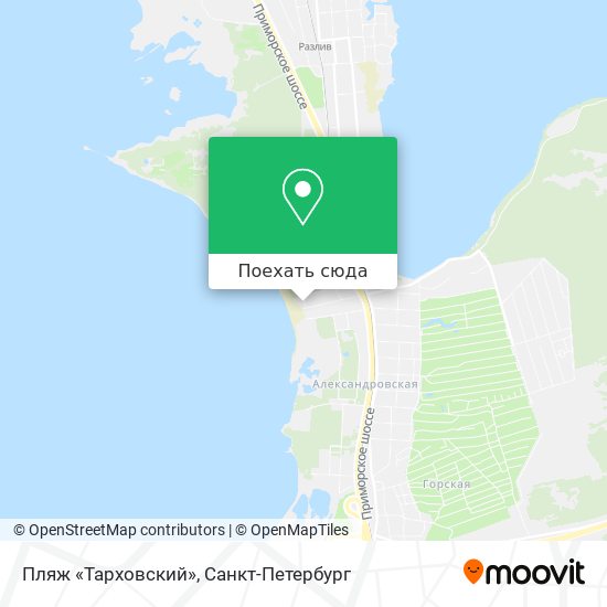 Карта Пляж «Тарховский»
