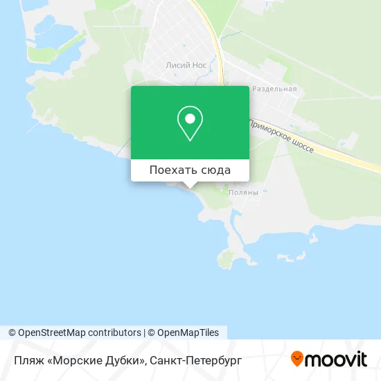 Карта Пляж «Морские Дубки»