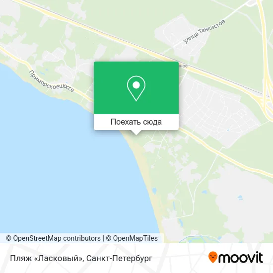 Карта Пляж «Ласковый»