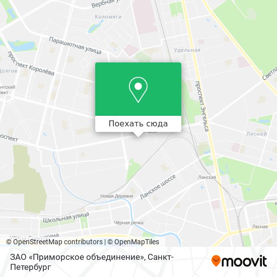 Карта ЗАО «Приморское объединение»