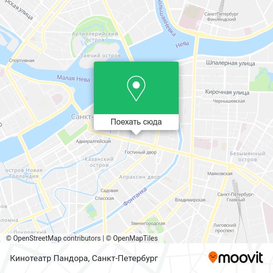 Карта Кинотеатр Пандора
