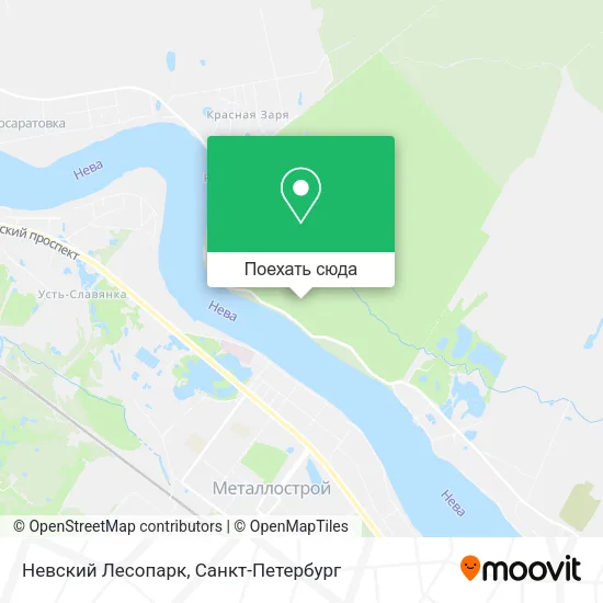 Карта Невский Лесопарк