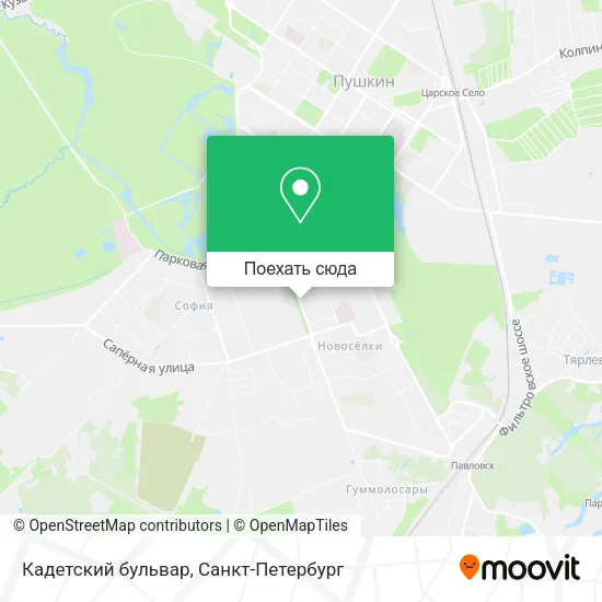 Карта Кадетский бульвар