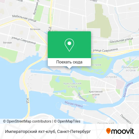 Карта Императорский яхт-клуб