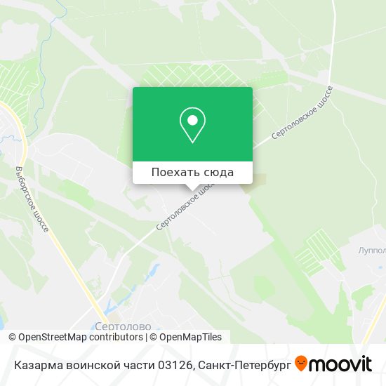 Карта Казарма воинской части 03126