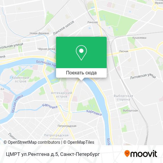Карта ЦМРТ ул.Рентгена д.5