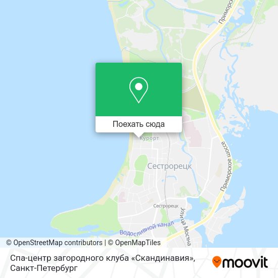 Карта Спа-центр загородного клуба «Скандинавия»
