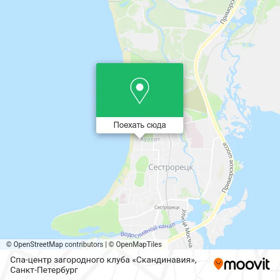 Карта Спа-центр загородного клуба «Скандинавия»