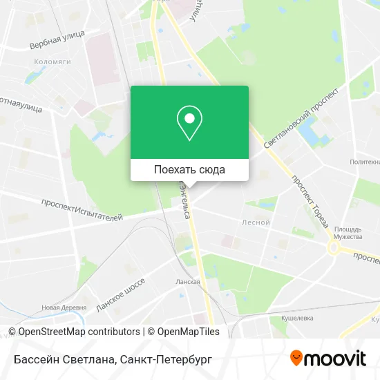 Карта Бассейн Светлана