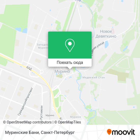 Карта Муринские Бани