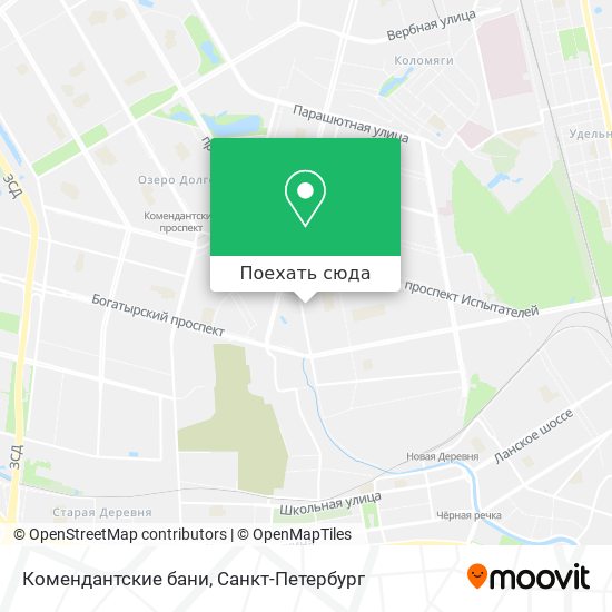 Карта Комендантские бани