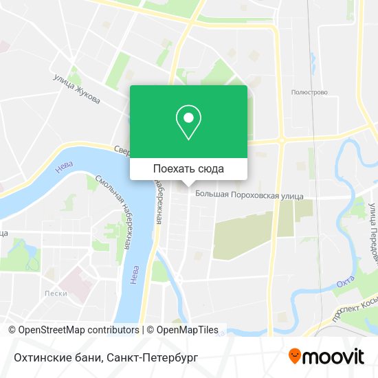 Карта Охтинские бани