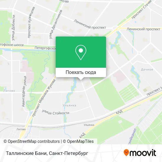 Карта Таллинские Бани