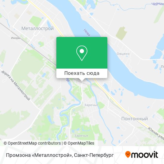 Карта Промзона «Металлострой»