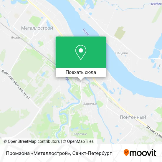 Карта Промзона «Металлострой»