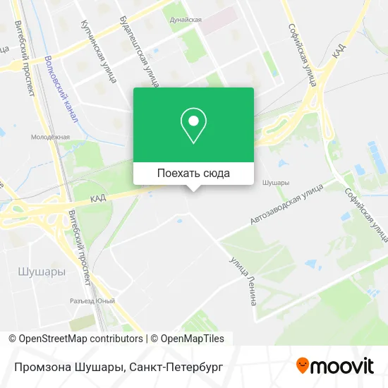 Карта Промзона Шушары