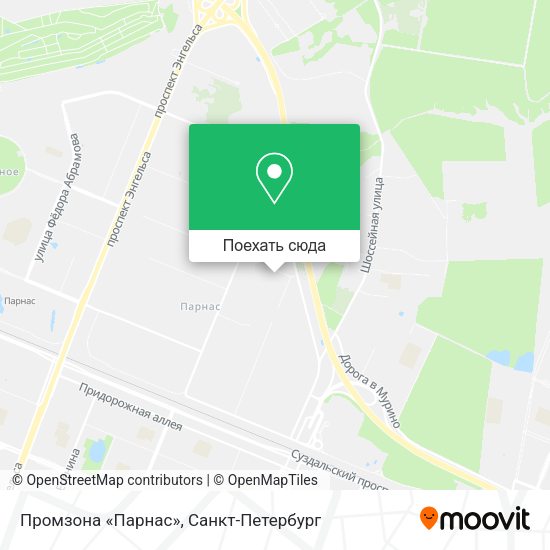 Карта Промзона «Парнас»