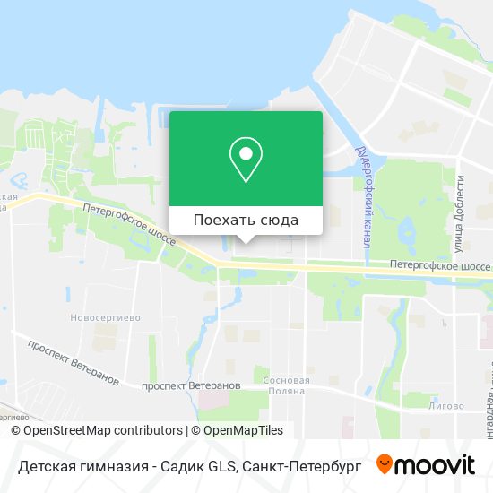 Карта Детская гимназия - Садик GLS