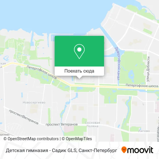 Карта Детская гимназия - Садик GLS