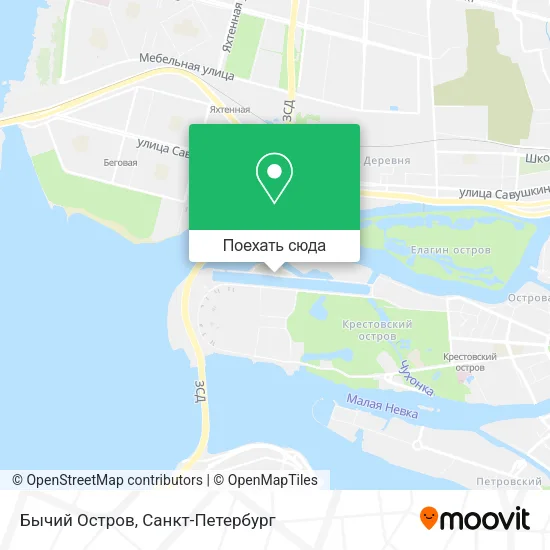 Карта Бычий Остров
