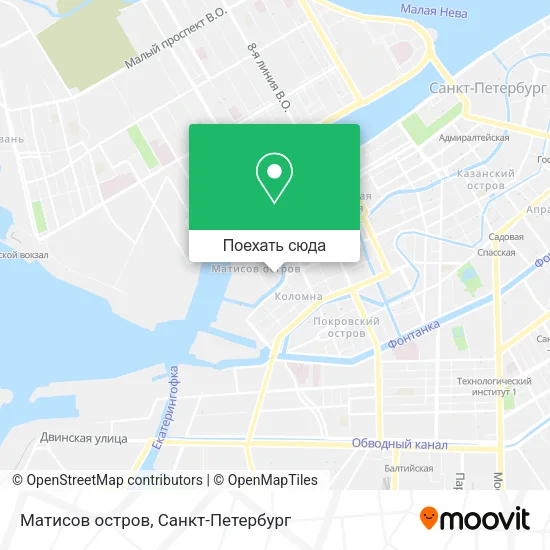 Карта Матисов остров