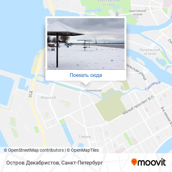 Карта Остров Декабристов