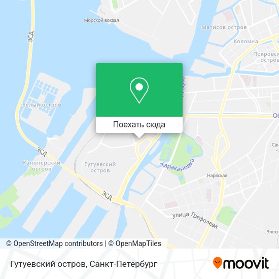 Карта Гутуевский остров