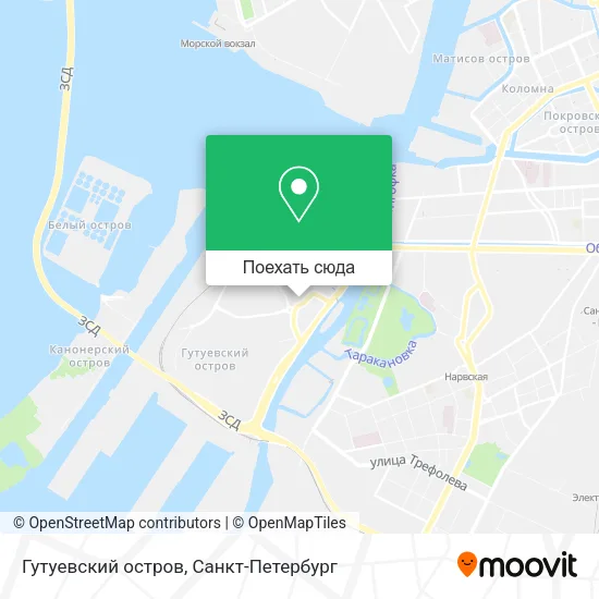 Карта Гутуевский остров