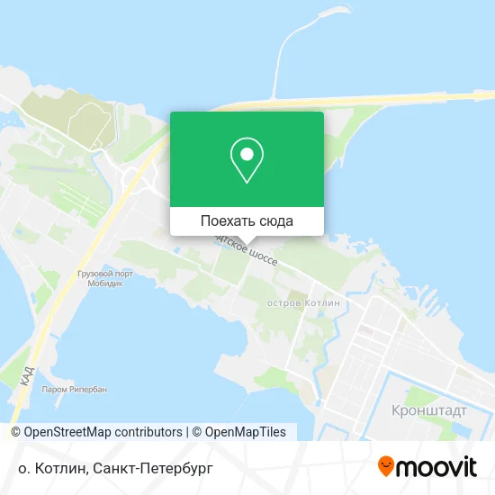 Карта о. Котлин