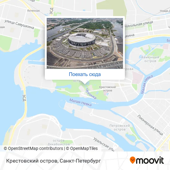 Карта Крестовский остров