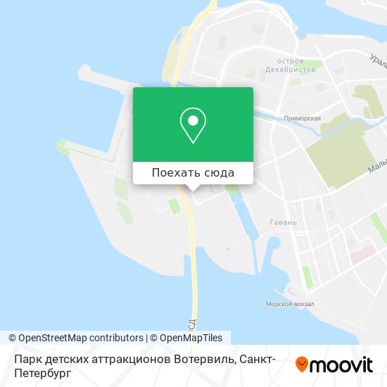 Карта Парк детских аттракционов  Вотервиль