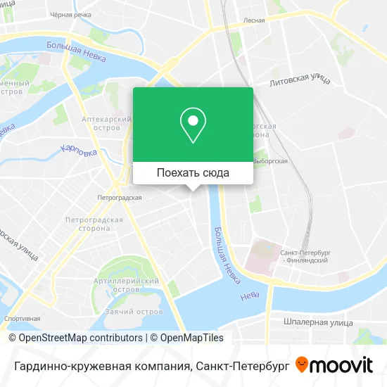 Карта Гардинно-кружевная компания