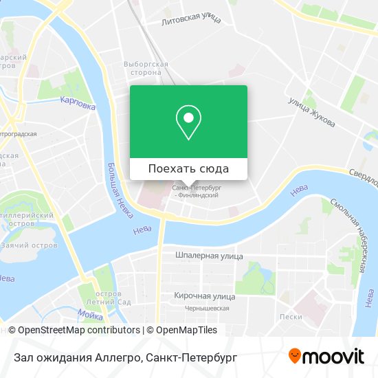 Карта Зал ожидания Аллегро