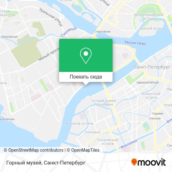 Карта Горный музей