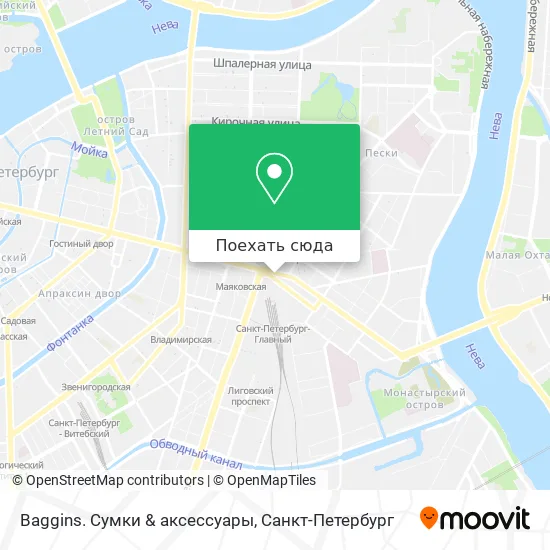 Карта Baggins. Сумки & аксессуары