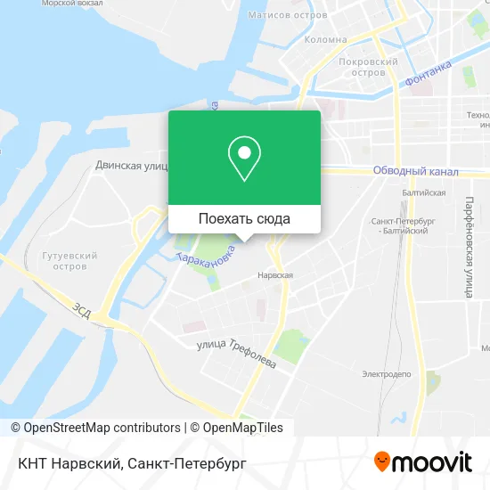 Карта КНТ Нарвский