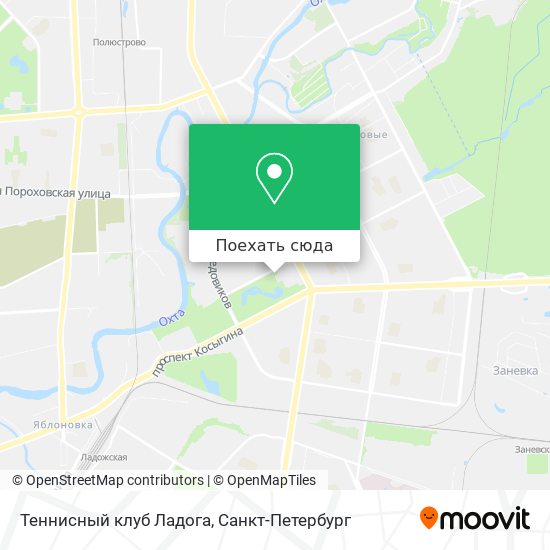 Карта Теннисный клуб  Ладога