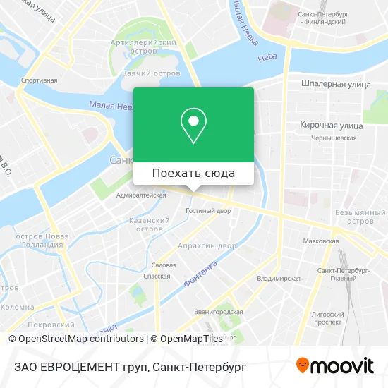 Карта ЗАО  ЕВРОЦЕМЕНТ груп