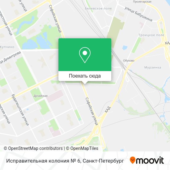 Карта Исправительная колония № 6