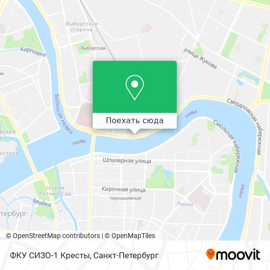 Карта ФКУ СИЗО-1  Кресты