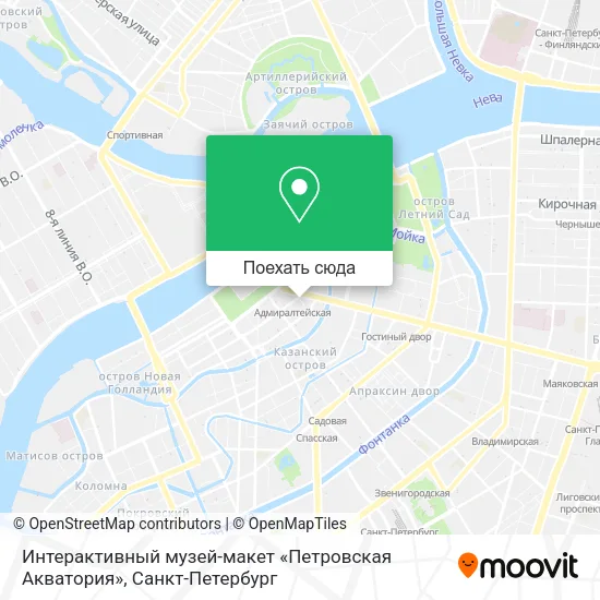 Карта Интерактивный музей-макет «Петровская Акватория»