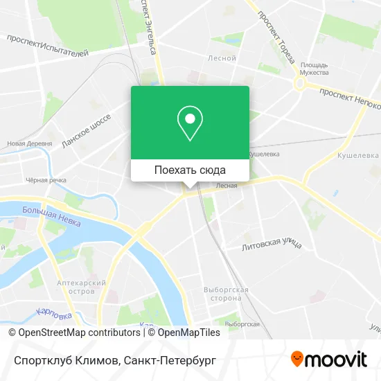 Карта Спортклуб  Климов