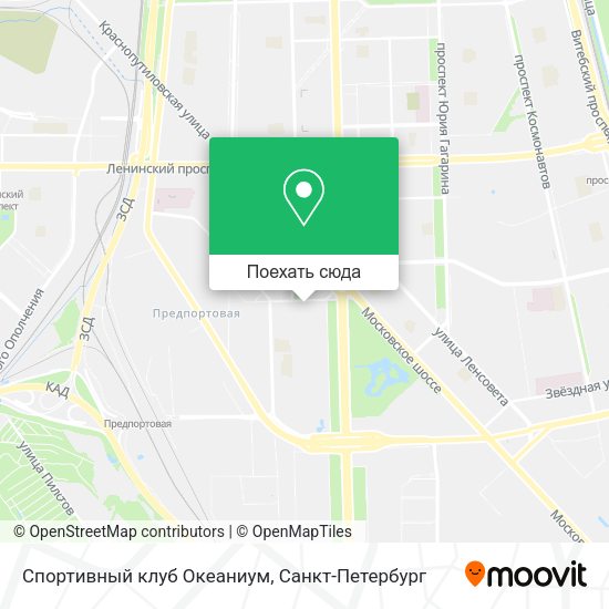 Карта Спортивный клуб  Океаниум